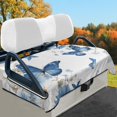 thumbnail image 1 of HUIACONG Butterfly Print Golf Cart Seat Covers Easy to Install Comfortable Universal Seat Covers for Golf Cart Foldable Golfs Car Interior Covers Compatible with EZGO Yamaha Club Cars, 1 of 7