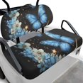 thumbnail image 1 of HUIACONG Butterfly Soft Golf Cart Seat Cover Blanket for Standard Front Bench Seats EZGO TXT RXV, Universal Fit Non-Slip Universal Golf Cart Front Seat Cover, 1 of 7