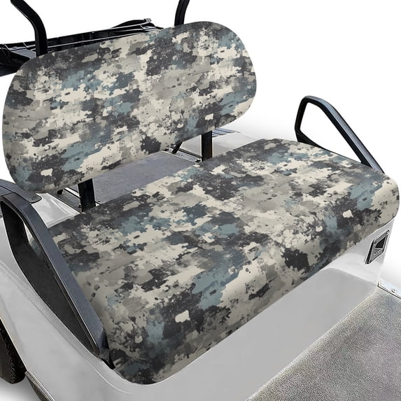 HUIACONG Camo Golf Cart Seat Covers, Easy to Install Dust-proof Golf Cart Seat Covers 2 Piece for EZGO