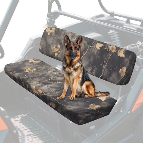 HUIACONG Camo Hunt Hunting UTV Seat Covers Waterproof Easy Installation UTV Seat Covers Protector Non-Slip Soft Fit for Kawasaki Mule 3010