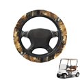 thumbnail image 1 of HUIACONG Camouflage Leaves Golf Cart Steerings Wheels Warm Flannel Fabric Unversial Golf Cart Steering Wheel Covers Easy to Instal Fashion Interior Suitable for EZGO Yamaha Club Cars, 1 of 7