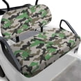 thumbnail image 1 of HUIACONG Camouflage Lightweight Golf Cart Front Seat Covers for 2-Passenger Seats EZGO TXT RXV, Portable Breathable Golf Cart Towel Blankets, 1 of 7