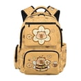 thumbnail image 1 of HUIACONG Capybara Bee Sunflower Backpack for Teens 12-18, Cute Nature Print 17 Inch School Bag, Durable Lightweight Water Resistant Backpack, 1 of 7