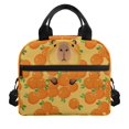 thumbnail image 1 of HUIACONG Capybara Orange Design Front Pocket Lunch Bag for Daily Use Travel, Comfortable Hand Feel Rugged Lunch Insulated Bag, 1 of 10