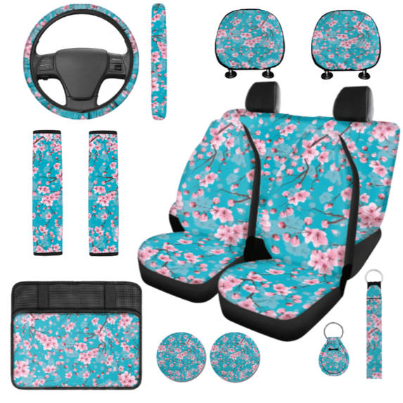 HUIACONG Car Interior Accessory Kit, with Key Fob Car Seat Protectors, Lightweight Suitable for Cars Trucks