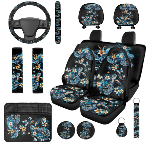 HUIACONG Car Interior Accessory, with Seat Protectors Car Armrest Pad, Personalized Suitable for Vans Trucks