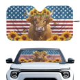 thumbnail image 1 of HUIACONG Car Windshield Sun Shade All Season Windshield S Foldable Sunshade UV Reflective Heat Protection Keep Interior Cool Heat and UV Protection UV Coating Vans Front Window Truck Pickup, 1 of 7