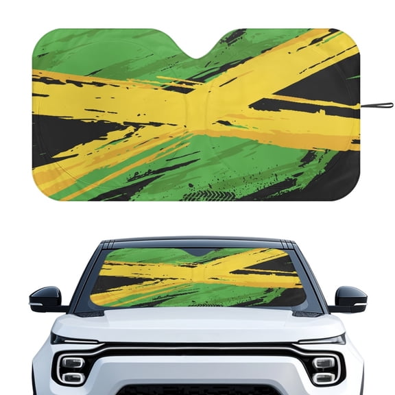 HUIACONG Car Windshield Sun Shade Windshield Cover Sun Shades Automotive Sunshade Keeps Your Vehicle Cool Reflective Foldable Heat Insulation Easy Storage Trucks Universal Front Auto Car Mini Van