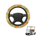 thumbnail image 1 of HUIACONG Hippie Flowers Golf Cart Steering Wheel Cover Comfortable Flannel Fabric Golf Cart Steering Wheel Protection Warm Comfortable Universal Fit EZGO Yamaha Club Cars, 1 of 7