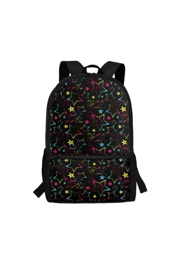Colorful Splash Confetti Backpack for Middle School Girls Large Capacity Breathable Padded Straps for Boys Girls Elementary High School Daily Use