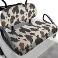 thumbnail image 1 of HUIACONG Cow Print Pattern Golf Cart Seat Cover Set, UV Resistant Washable Golf Cart Seat Covers 2 Piece for 2 Passenger Golf Cart, 1 of 7