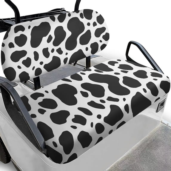 HUIACONG Cow print Breathable Golf Cart Accessories Decor for Sport Outdoor, Golf Cart Seat Covers Comfortable