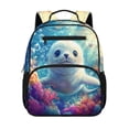 thumbnail image 1 of HUIACONG Cute Baby Seal Print 13.5 Inch Kids School Backpack Water Resistant Adjustable Padded Straps Lightweight Large Capacity Bookbag for Kindergarten Elementary Boys Girls, 1 of 7