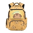 thumbnail image 1 of HUIACONG Cute Capybara Print School Backpack for Kids Teens Age 7-18 Spacious Multi Pocket Bookbag Adjustable Padded Straps Water Resistant Durable Lightweight Travel Daypack, 1 of 7