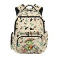 thumbnail image 1 of HUIACONG Cute Dinosaur Print School Backpack for Kids Age 5-14 Multi Pocket Sturdy Bookbag Adjustable Padded Straps Water Resistant Lightweight Backpack for School Daily Use, 1 of 7