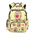 thumbnail image 1 of HUIACONG Cute Hedgehog Apple Print School Backpack for Teens Age 7-18 Multi Pocket Scuff Resistant Lightweight Adjustable Padded Straps Water Repellent Bookbag for School Travel Daily Use, 1 of 7