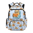 thumbnail image 1 of HUIACONG Cute Reading Capybara Print School Backpack for Kids Teens Age 5-16 Multi Pockets Water Resistant Bookbag with Adjustable Padded Straps Lightweight Casual Daypack for School Travel, 1 of 7