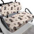 thumbnail image 1 of HUIACONG Dachshunds Universal Golf Cart Seat Cover Set for Outdoor Travel, Golf Cart Seat Covers Portable, 1 of 7
