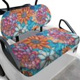 thumbnail image 1 of HUIACONG Datura Flowers Golf Cart Seat Cover, Lightweight Washable Golf Cart Seat Covers 2 Piece for More 2-Seat Golf Carts, 1 of 7