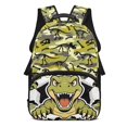 thumbnail image 1 of HUIACONG Dinosaur Print Large Capacity Lightweight Water-Resistant School Backpack for Students Ages 6-18, Durable Bookbag for Elementary Middle High School Boys Girls Back to School Gift, 1 of 7