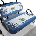 thumbnail image 1 of HUIACONG Distressed El Salvador Flag Print Golf Cart Seat Covers 2 Piece Universal Fit for EZGO TXT RXV Club Car DS 2 Person Seats, Cute Stylish Golf Cart Towel Blanket Universal Design, 1 of 7