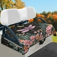 thumbnail image 1 of HUIACONG Dragonfly Flowers Golf Cart Covers Seat Easy to Install Golf Cart Seat Protector Cover Foldable Easy to Clean Protection Interior Accessories for EZGO Yamaha Club Cars, 1 of 7