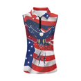 thumbnail image 1 of HUIACONG Eagle Design for The American Flag Women's Sleeveless Golf Shirts, Half Zip Collared Stretchy Workout Tank Tops Elastic Golf Top for Tennis Running, 1 of 7
