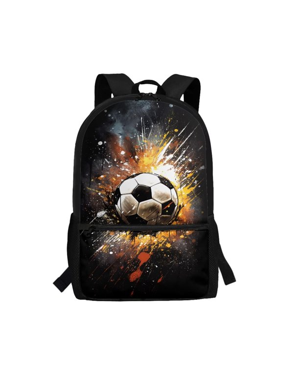 Explosion Soccer Backpack for Elementary Students Large Capacity Ergonomic Padded Straps Wear‑Resistant for Boys Girls Ages 6‑18 Daily Use