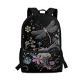 thumbnail image 1 of HUIACONG Floral Dragonfly Backpack for Middle School Girls Large Capacity Breathable Padded Straps for Boys Girls Elementary High School Daily Use, 1 of 6