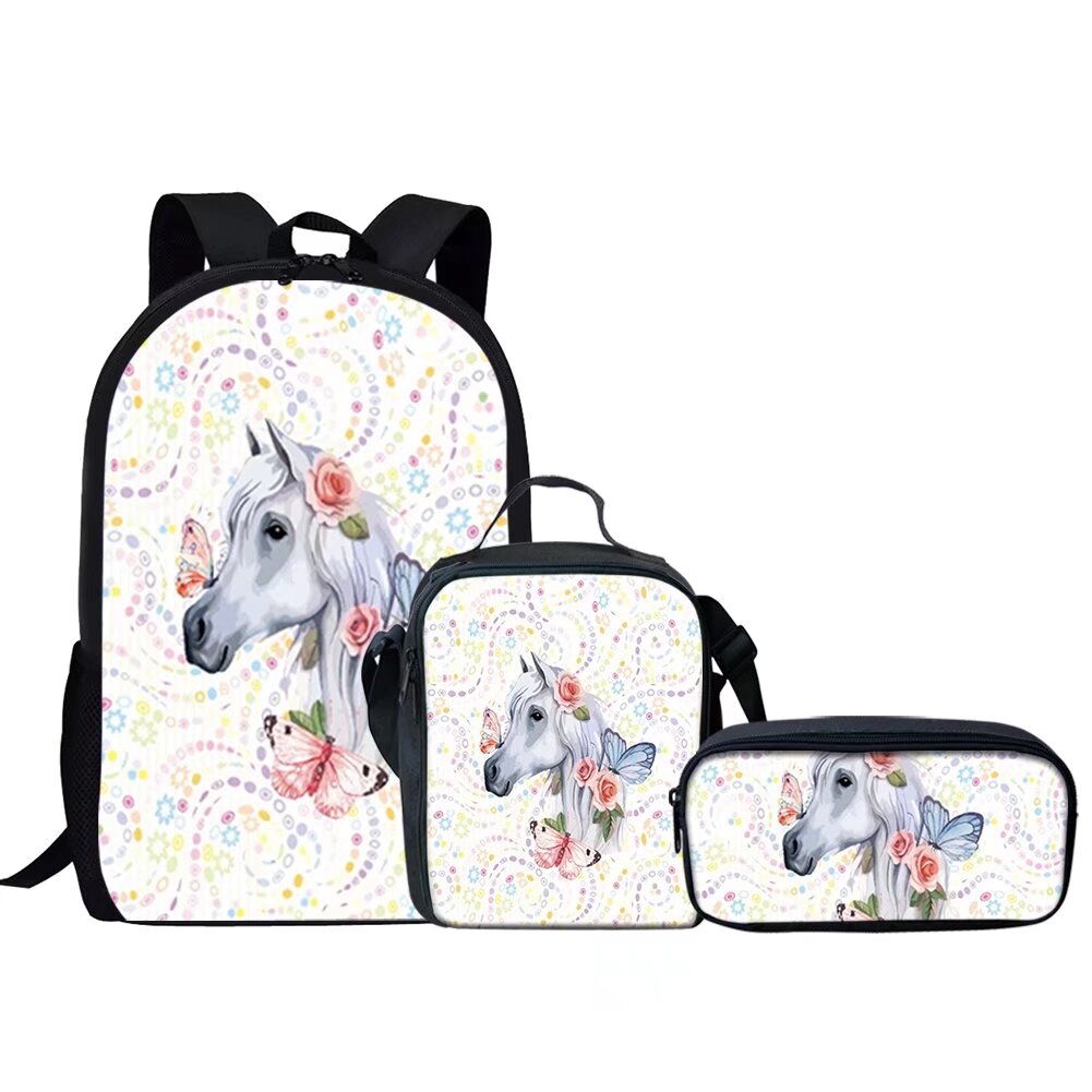 Fimibuke Girls Backpack Set - 3-Piece Waterproof School Bag With Lunch Box & Pencil Case - View #13