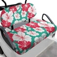 thumbnail image 1 of HUIACONG Floral and Leaf Design Golf Cart Seat Covers 2 Piece Breathable for Club Car Club Car Precedent Cart, Easy Installation Dress UP Golf Cart Seat Cover Towel Blanket Universal Fit, 1 of 7