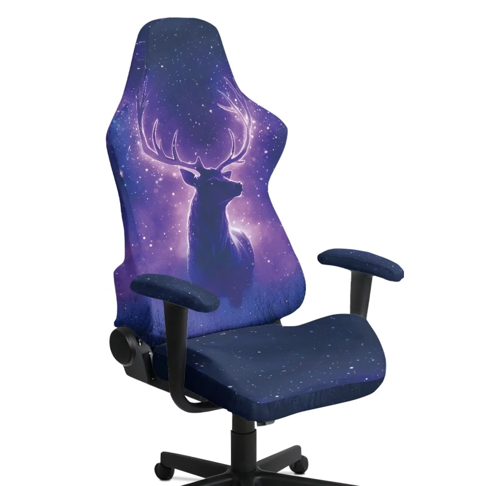 HUIACONG Galaxy Gaming Chair Covers 4 Pieces Deer Universal Gaming ...