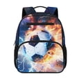 thumbnail image 1 of HUIACONG Galaxy Lightning Soccer Kids School Backpack 13.5 Inch Water Repellent Sturdy Bookbag with Adjustable Cushion Straps Multiple Pockets Large Capacity Lightweight Bag for Primary School Boys, 1 of 7