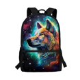 thumbnail image 1 of HUIACONG Galaxy Wolf School Backpack for Primary Students Large Capacity Ergonomic Breathable Adjustable Straps for Boys Girls Ages 6‑18 Daily Use, 1 of 6