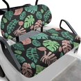 thumbnail image 1 of HUIACONG Green and Pink Monstera Leaves Universal Golf Cart Seat Covers for Universal 2-Seat Golf Cart for Club Car Precedent Ordinary Seat Cushion, Soft Keeps Seat Comfortable Golf Cart Accessory, 1 of 1