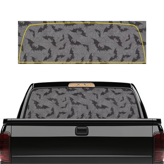 HUIACONG Halloween Bats Pickup Car Window Stickers Rear Window Decals Trucks Truck Rear Windows Perforated Decal Wrap Back Windows Decals Stickers 66 x 22 inch