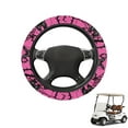thumbnail image 1 of HUIACONG Halloween Print Golf Cart Steering Wheel Covers 13-14 Inches Flannel Soft Comfortable Golf Steering Wheel Protection Easy to Install Compatible with EZGO Yamaha Club Cars, 1 of 7