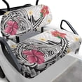 thumbnail image 1 of HUIACONG Hibiscus Pattern Comfortable Golf Cart Seat Covers 2 Piece for 2 Passenger Seats EZGO, Soft Breathable Material Golf Cart Seat Towel Blanket, 1 of 7