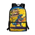 thumbnail image 1 of HUIACONG Large Capacity School Backpack for Boys Girls for Students Ages 6-18 Cool Guitar Dinosaur Print Lightweight Water Resistant Multi Compartment Back to School Bookbag for Daily Use Travel, 1 of 6