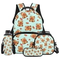 thumbnail image 1 of HUIACONG Lightning Excavator Kids Backpack, 17 Inch Large Capacity Lightweight School Bag, Includes Bookbag, Lunch Box, Pencil Pouch and Water Bottle Sleeve, Complete 4PCS Set for Boys Age 8-14, 1 of 7