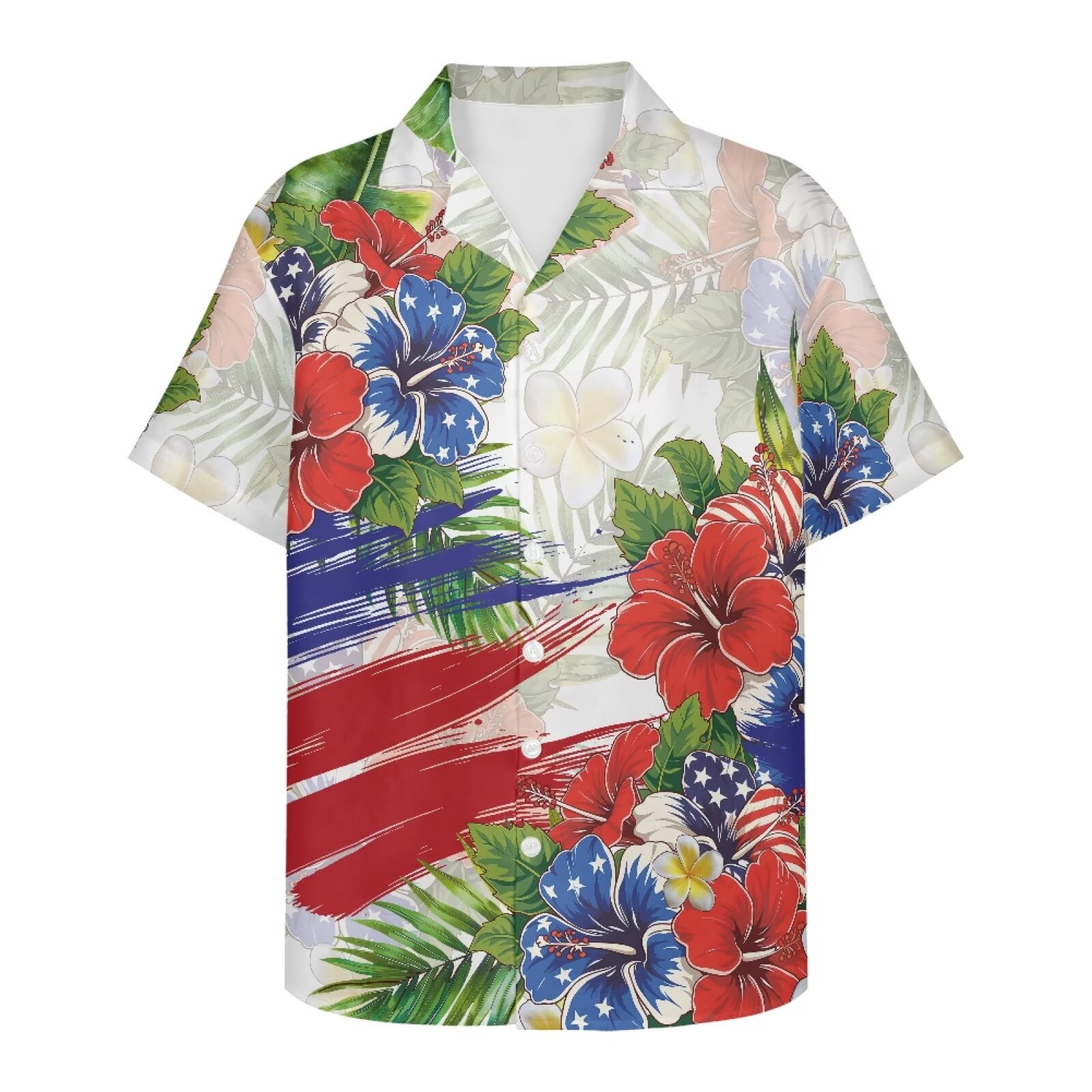 HUIACONG Lightweight Mens Hawaiian Shirt 250th Anniversary American ...