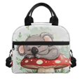 thumbnail image 1 of HUIACONG Lunch Bag with Sleeping Koala Pattern, Insulated Lunch Tote with Aluminum Film Material for Kids School and Outdoor Travel, 1 of 10