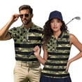 thumbnail image 1 of HUIACONG Matching 4th Of July Shirts for Couples Golf Shirts for Men and Women American Flag Camo Athletic Tops Apparel Collared Quick Dry Moisture Wicking 1/4 Zip Casual Daily Wear Man S, 1 of 6