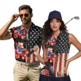 thumbnail image 1 of HUIACONG Matching Couple Shirts 250th Anniversary Golf Shirtfor Women Sleeveless Breathable Moisture Wicking Short Sleeve Golf Shirt for Men Lightweight Outdoor Golf Wear Woman M, 1 of 7