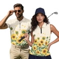 thumbnail image 1 of HUIACONG Matching Couple Shirts Sleeveless Athletic Shirts for Women Quick Dry Mens Short Sleeve Collared Golf Shirt Moisture Wicking Lightweight Sunflower Man L, 1 of 6