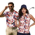 thumbnail image 1 of HUIACONG Matching Golf Shirts Sleeveless 250 Anniversary Golf Shirt Athletic Tops for Women Lightweight Breathable Quick Dry Short Sleeve Shirt for Men Collared Casual Sports Outfits Woman 2XL, 1 of 7