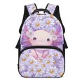 thumbnail image 1 of HUIACONG Middle School Backpack for Girls Age 10-12 Cute Axolotl Daisy Print Large Capacity Lightweight School Bag for Elementary Middle School Daily Use Back to School Gift, 1 of 7