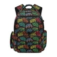 thumbnail image 1 of HUIACONG Neon Monster Truck Print School Backpack for Kids Boys Age 5-14 Water Repellent Multi Pocket Bookbag with Adjustable Padded Straps Sturdy Large Capacity Daypack for Elementary Travel, 1 of 7