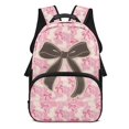 thumbnail image 1 of HUIACONG Pink Camo Bow School Backpack for Boys Girls Ages 6-18 Water Resistant Multi Pocket Padded Adjustable Straps Large Capacity Bookbag for Elementary Middle High School Daily Use, 1 of 7