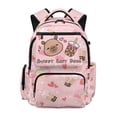thumbnail image 1 of HUIACONG Pink Capybara Boba Print School Backpack for Teens Girls Boys Age 7-18 Sturdy Water Repellent Bookbag with Adjustable Padded Straps Multi Pockets for School Travel Daily Use, 1 of 7